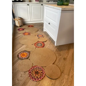 Milda Jüt Hasırlı Örgü Kilim 55 Jüt Halı