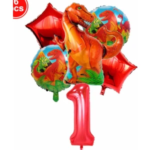 Parti Station Dinazor Konsept Yaş Balon Konsept Doğum Günü Set Yaş Balon Set