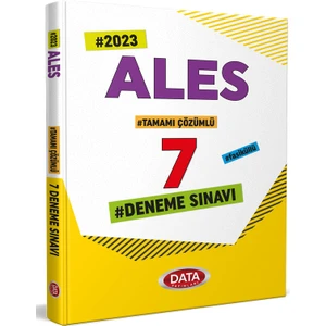 Data Yayınları ALES Tamamı Çözümlü 7 Deneme Sınavı
