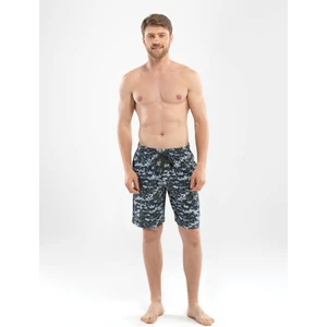 Erkek Şort Pijama Altı - 7878 - Kamuflaj Kamuflaj Baskılı