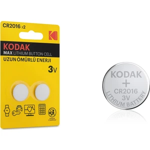 CR2016 3V Lıthıum Pil 2 Li Paket