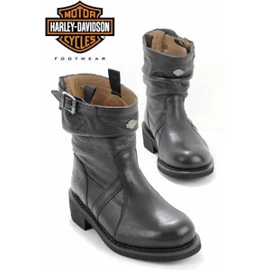Harley Davidson Black Leather Kadın Bot & Bootie HD0777063403