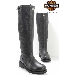 Harley Davidson Black Leather Kadın Bot & Bootie HD0777163203