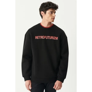 Riders By Lee Riders By Lee Oversize Fit Bisiklet Yaka Şardonlu Ekru Sweatshirt
