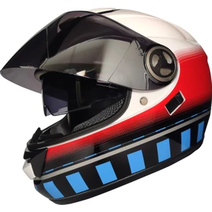 913 Tesseract Güneş Vizörlü Kapalı Kask (Siyah Camlı)