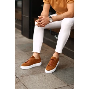 Serhat Özköroğlu - Taba Süet Bağcıklı Sneakers Erkek  Ayakkabı