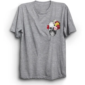 The Fame Box Skull And Rose, Kurukafa Logo Tişört