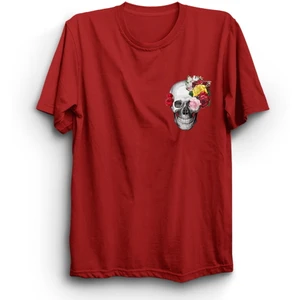 The Fame Box Skull And Rose, Kurukafa Logo Tişört