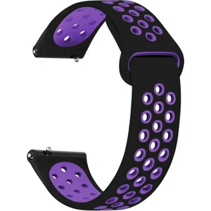 Samsung Galaxy WATCH(46MM) Samsung Gear S3 Frontier Uyumlu Yumuşak Dokulu Delikli Desenli Silikon Kordon KAYIŞ(22MM)