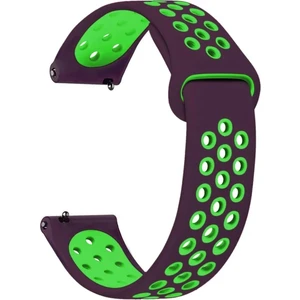 Samsung Galaxy WATCH(46MM) Samsung Gear S3 Frontier Uyumlu Yumuşak Dokulu Delikli Desenli Silikon Kordon KAYIŞ(22MM)