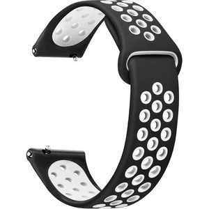 Samsung Galaxy WATCH(46MM) Samsung Gear S3 Frontier Uyumlu Yumuşak Dokulu Delikli Desenli Silikon Kordon KAYIŞ(22MM)