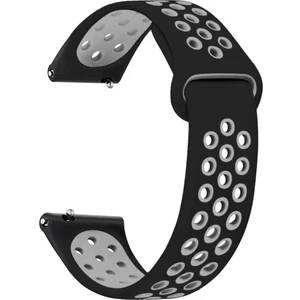 Samsung Galaxy WATCH(46MM) Samsung Gear S3 Frontier Uyumlu Yumuşak Dokulu Delikli Desenli Silikon Kordon KAYIŞ(22MM)