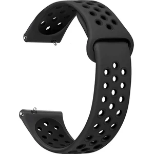 Samsung Galaxy WATCH(46MM) Samsung Gear S3 Frontier Uyumlu Yumuşak Dokulu Delikli Desenli Silikon Kordon KAYIŞ(22MM)