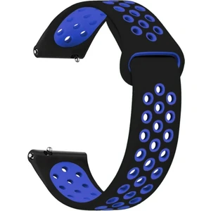 Samsung Galaxy WATCH(46MM) Samsung Gear S3 Frontier Uyumlu Yumuşak Dokulu Delikli Desenli Silikon Kordon KAYIŞ(22MM)