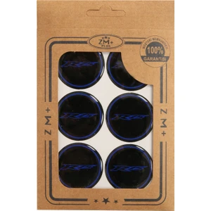 Zm+ Plus Yamaha Yzf R25 Koruma Takozu Damla Etiket Sticker 39.00MM Siyah-Mavi