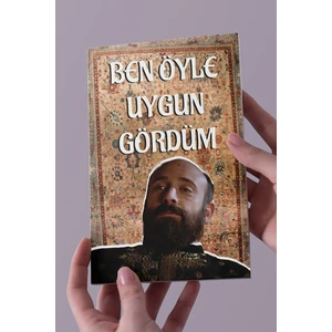 Muhteşem Yüzyıl Süleyman Ben Öyle A5 Çizgisiz Defter 50 Sayfa