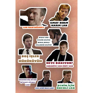 Kuzey Güney 8'li Laptop Notebook Tablet Sticker Seti