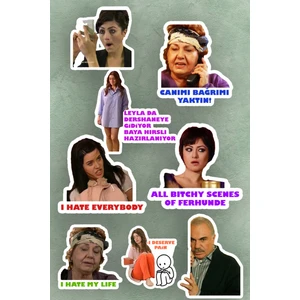 Yaprak Dökümü 8'li Laptop Notebook Tablet Sticker Seti