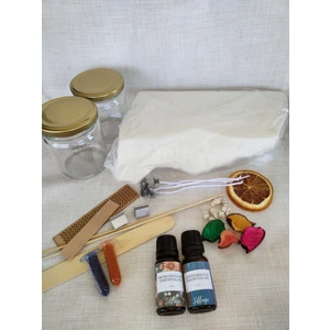 %100 Natürel Soya Wax Vegan Aromaterapi Mum Yapım Seti 500GR Mum Yapım Malzemeleri