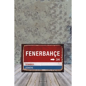 Ahşap Poster Fenerbahçe Sokağı 20x30 cm