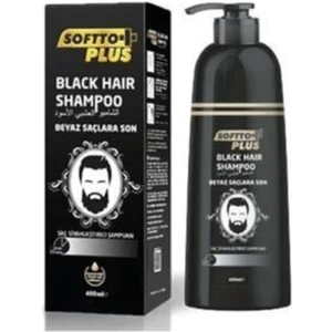 Softto Plus Beyaz Saçlar Için Siyah Şampuan 350ML Softto Plus Beyaz Saçlar