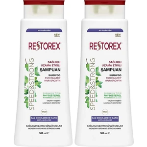 Sağlıklı Uzama Etkili Etkili Şampuan 500ML 2 Adet Restorex Saç Dök 5