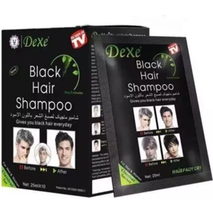 Sirzade Dexe Beyaz Saç Giderici Şampuan (Black Hair Shampoo) 10X25ML