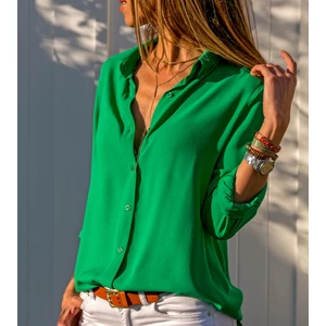 Dokuma Viskon Kumaş Basic Gömlek (Renk Seçenekli)