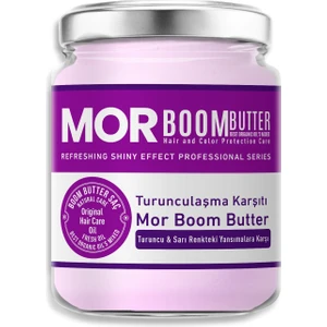 Boom Butter Mor Saç Bakım Yağı 190 ml Durulama Gerektirmeyen Formül ile Saçları Besler