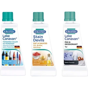 Dr Beckmann Leke Canavarı 3'lü Set (Yağ ve Soslar -Tükenmez Kalem - Mürekkep - Pas - Deodorant )
