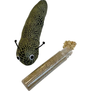 Kedi Oyuncağı Kedi Otlu Benekli Tırtıl 4-17 cm Yeşil