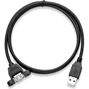 4886 USB Dişi Erkek Panel Tipi Data Uzatma Kablosu 1 Metre