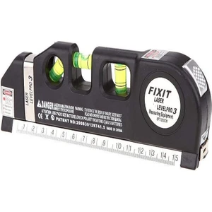 PRO03 Lazer Çok Amaçlı 2.5m  8ft Çağraz Çizgi Lazer 680NM Cetvel El Ölçü Aleti 