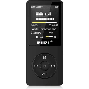 X02 Ultra İnce MP3 Çalar 4GB FM Radyo Siyah
