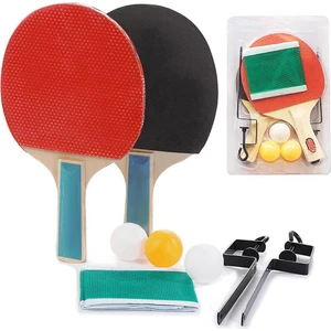 Masa Tenisi Raketi Seti 7 Parça Tenis Topu Fileli Set 7 Parça Başlangıç Seti