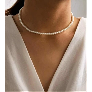 Store Atak Handmade Sedef Kaplama Inci Kadın Erkek Uni Kolye
