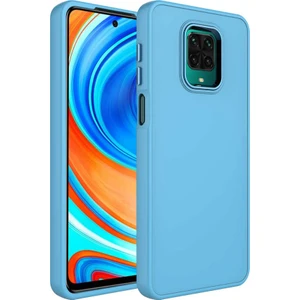 Vip Case Xiaomi Redmi Note 9s Parlak Metal Detaylı Tuşu Kolay Basmalı Lansman Pastel Silikon Ruby Kılıf