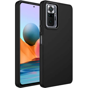 Vip Case Xiaomi Redmi Note 10 Pro Parlak Metal Detaylı Tuşu Kolay Basmalı Lansman Pastel Silikon Ruby Kılıf