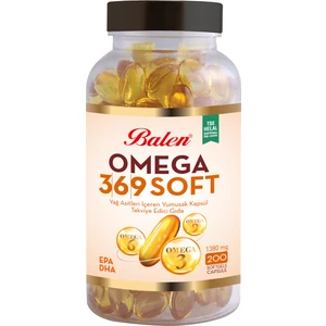Omega 3,6,9 Soft Yağ Asitleri İçeren Yumuşak Kapsül 1380 MG
