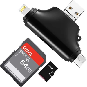 Gn-27 Otg 4 In 1 Micro USB Flash Disk Type C Mikro Sd Kart Okuyucu Ios iPhone Android Apera Gn-27 Otg 4 In 1 Micro USB Flash Disk Type C Mikro Sd Kart Okuyucu Ios iPhone Android