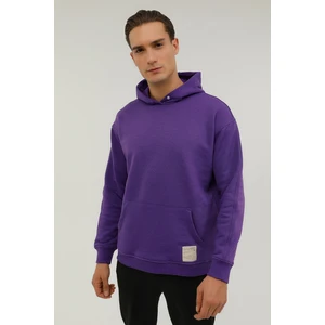 M-CG516 Smooth  2pr Mor Erkek Sweatshirt
