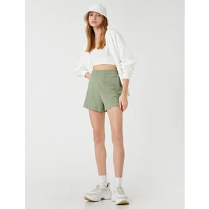 Rahat Kesim Şort Beli Kalın Lastikli