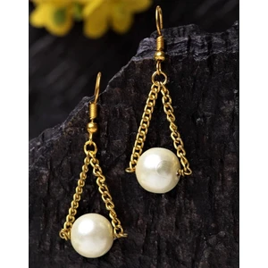 Store Atak Handmade El Yapımı Altın Kaplama Sedef Inci Kadın Küpe