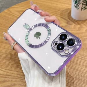 Apple Iphone 14 Pro Max Kılıf Magsafe Wireless Şarj Özellikli Kamera Korumalı Kılıf