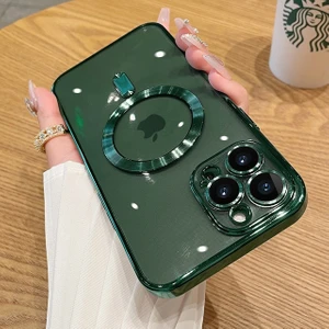 Apple Iphone 12 Pro Max Kılıf Magsafe Wireless Şarj Özellikli Kamera Korumalı Kılıf