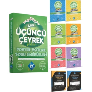 Kr Akademi Yayınları LGS Üçüncü Çeyrek Poster Notlar Soru Fasikülleri (3. Çeyrek)