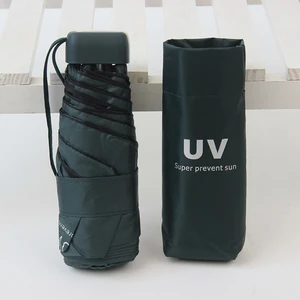 Shanxiu Store Tatil Partisi Hediyesi Için Taşınabilir Mini Şemsiye Çift Kullanımlı Mini Ultra Işık Katlanır Şemsiye (Yurt Dışından)