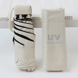 Shanxiu Store Tatil Partisi Hediyesi Için Taşınabilir Mini Şemsiye Çift Kullanımlı Mini Ultra Işık Katlanır Şemsiye (Yurt Dışından)