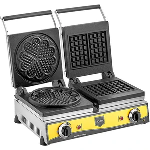 Çiftli Kare + Çiçek Model (21 çap) Waffle Makinası Elektrikli - W21