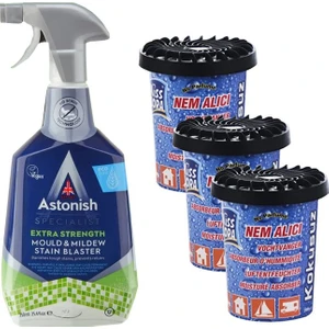 Küf Temizleyici 750 ml +Miss Flora Nem Alıcı - Küf - Rutubet Önleyici 200 G 3 Adet
